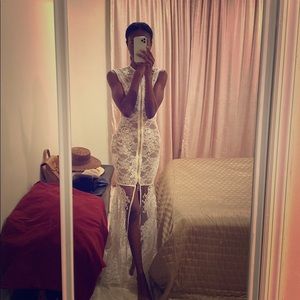 White Lace Dress by House of CB